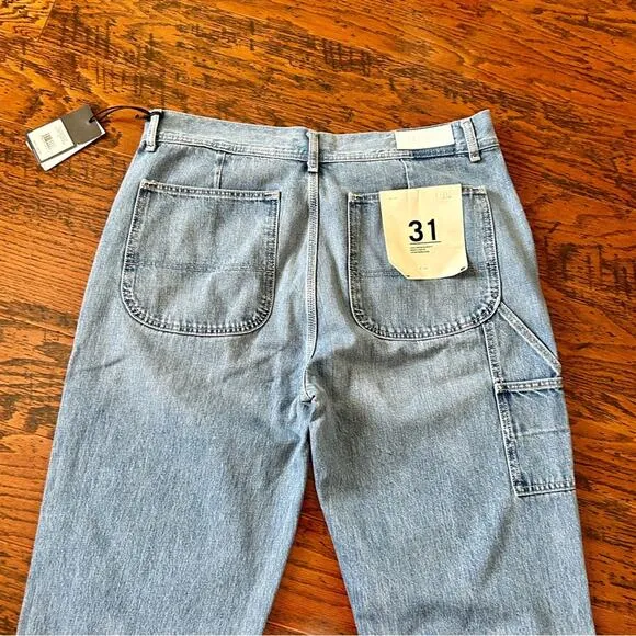 Re/Done Utility Loose Jeans  Straight Leg in Vintage Fade Size 31 - NWT