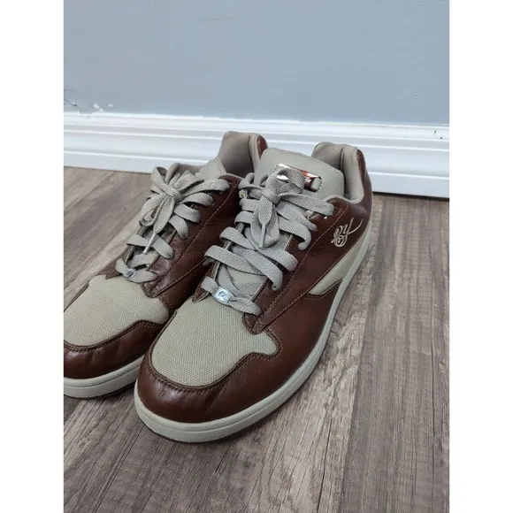 Reebok Daddy Yankee DY Leather Beige Brown Shoes Mens 11 No Box Y2K 10-160292