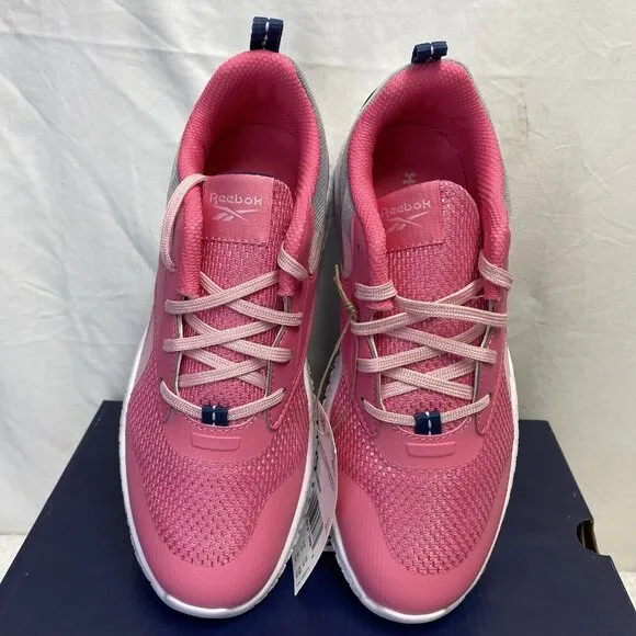 Reebok Flexagon Energy 3 Running Shoes Sneakers Kids Size 4 Pink/Blue GW0107 New