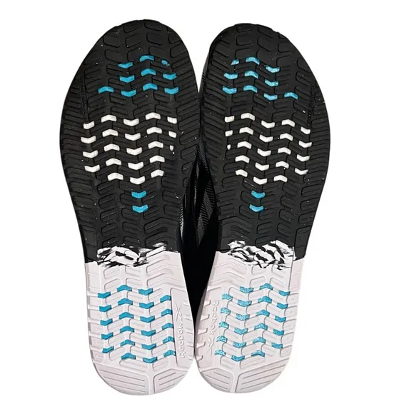 Reebok Men's Nano X2 Cross Trainer, Black/White/Teal Size 11.5 NWOB