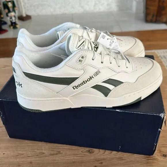 Reebok Unisex Adult BB 4000 II Basketball Shoe NEW vintage chalk/Varsity Green