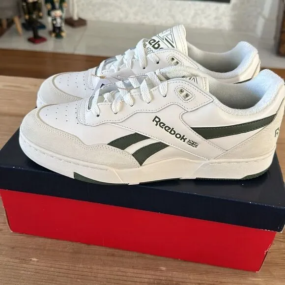 Reebok Unisex Adult BB 4000 II Basketball Shoe NEW vintage chalk/Varsity Green