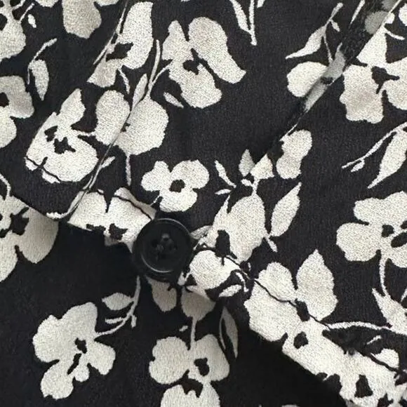 Reformation Lennie Dress Black White