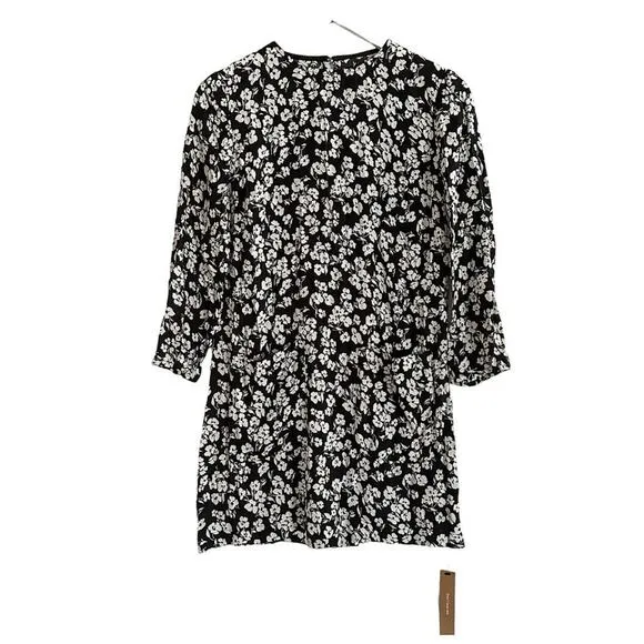 Reformation Lennie Dress Black White