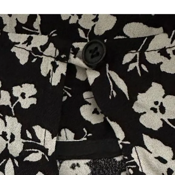 Reformation Lennie Dress Black White