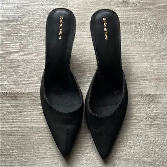 Reformation | Wilda Kitten-Heel Mules
