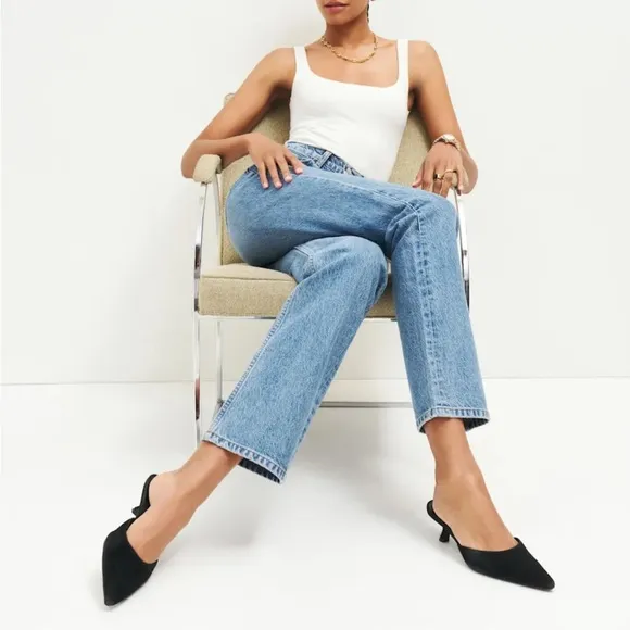 Reformation | Wilda Kitten-Heel Mules