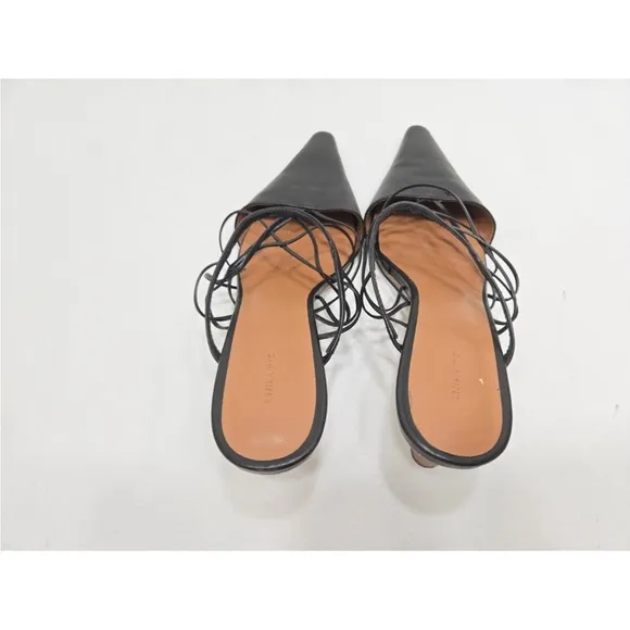 Regina Pyo Lisa Wooden Heel Strappy Leather Mules Size 41 Italy/ 11 US Womens