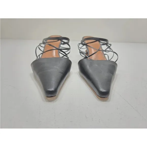 Regina Pyo Lisa Wooden Heel Strappy Leather Mules Size 41 Italy/ 11 US Womens