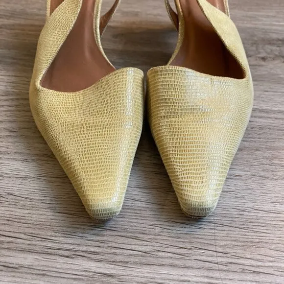 Rejina Pyo Joan Slingback Leather Heels Size 37