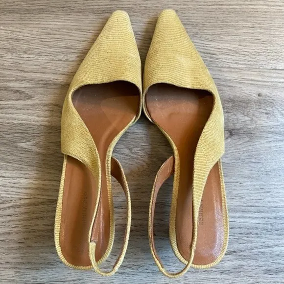 Rejina Pyo Joan Slingback Leather Heels Size 37