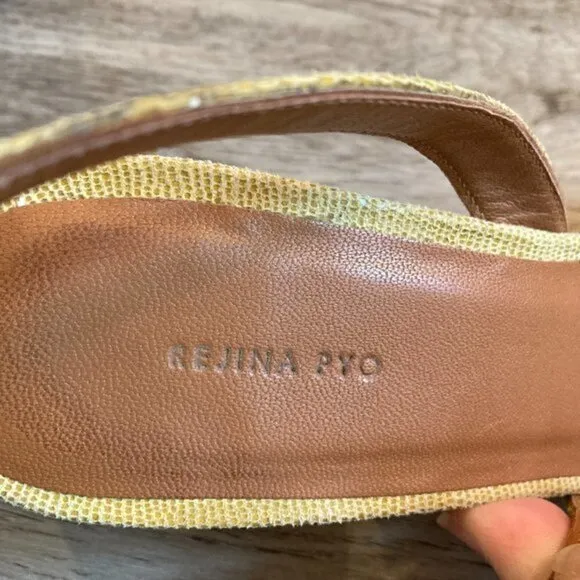 Rejina Pyo Joan Slingback Leather Heels Size 37