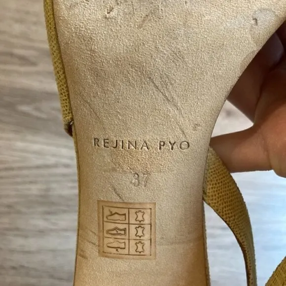 Rejina Pyo Joan Slingback Leather Heels Size 37