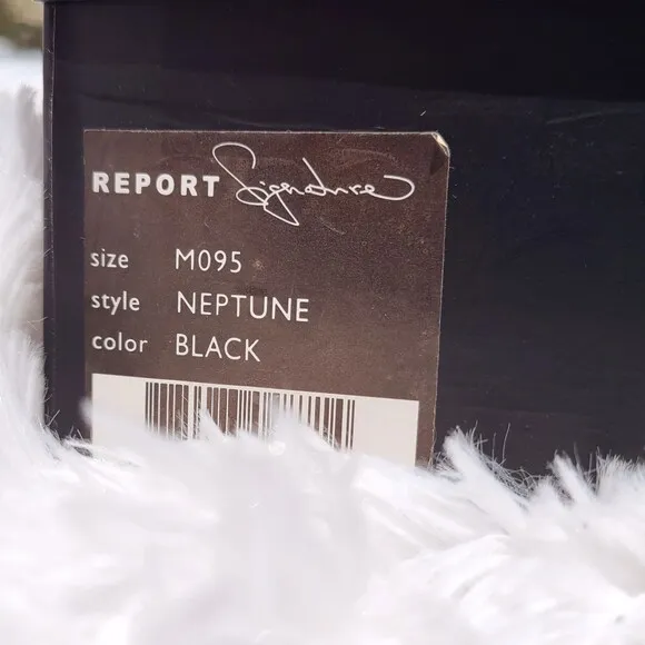 Report Signature | Black Sequin Platform 5.5&quot; Stiletto Heels with Box, Size 9.5