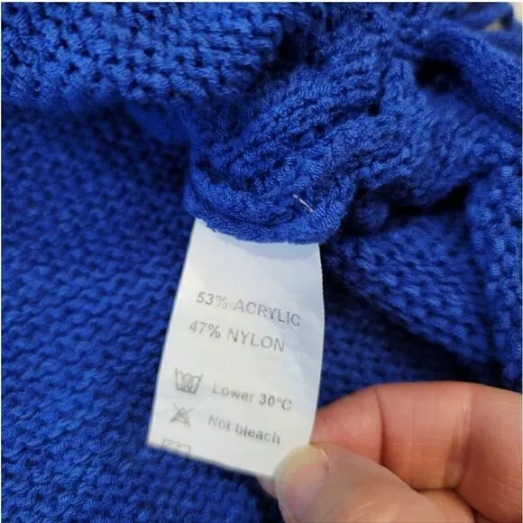 Revolve Sndys Knit Ruched Side Slouchy Tank Mini Dress in Blue Size Large