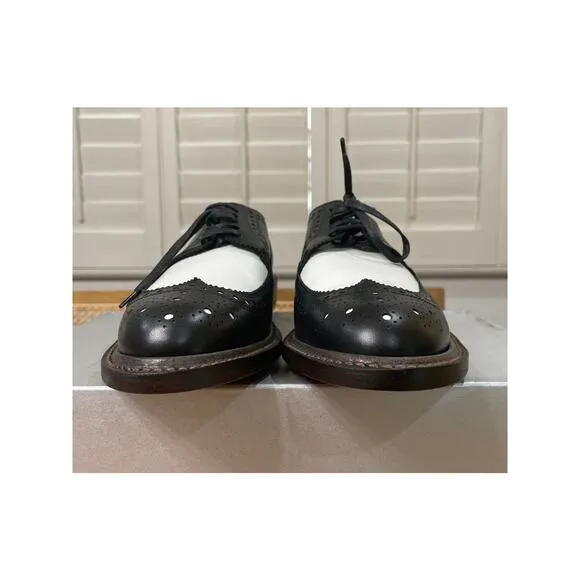 Robert Clergerie RoelJ Brogue Oxfords Black White Leather Size 9 US 39.5 EU NIB
