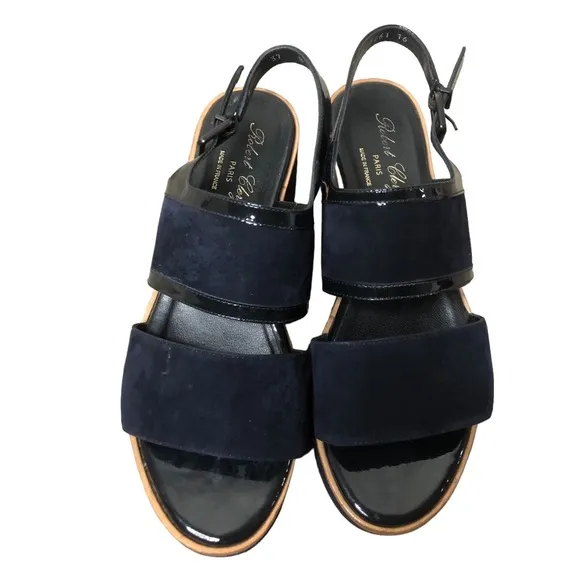 Robert Clergerie Suede Slingback Sandals Sz 7.5