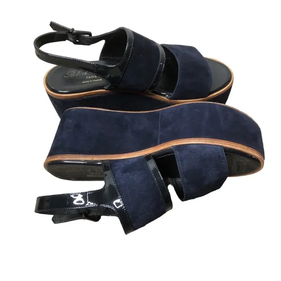 Robert Clergerie Suede Slingback Sandals Sz 7.5