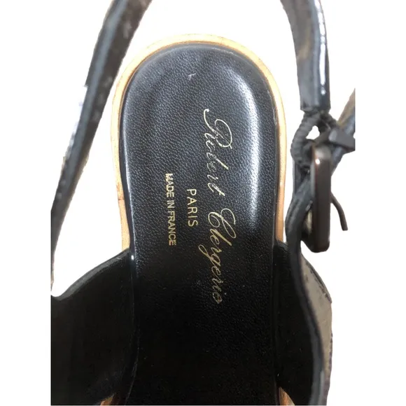Robert Clergerie Suede Slingback Sandals Sz 7.5
