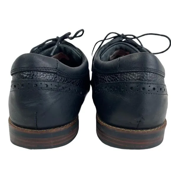 Rockport Dustyn Leather Wingtip Oxfords Black 11