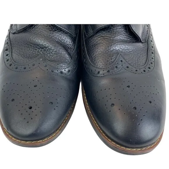 Rockport Dustyn Leather Wingtip Oxfords Black 11