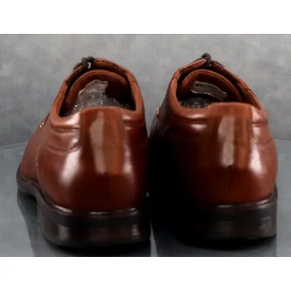 Rockport Hydro Shield Men's Apron Toe Oxfords Dress Shoes Size 12 Brown EUC