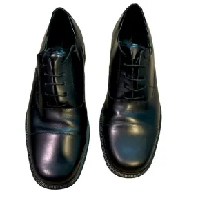 Rockport M1708 cap toe black leather oxfords with tie strings EUC like new