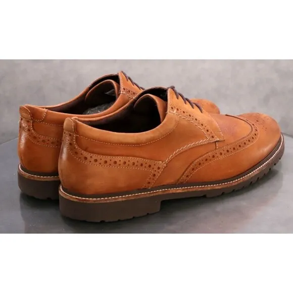 Rockport Marshall $130 Men's Wingtip Oxfords Dress Shoes Size 12 (W) Wide CH2256
