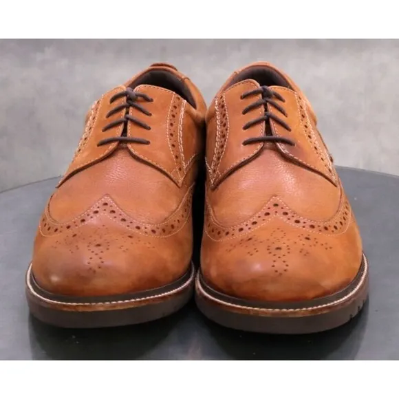Rockport Marshall $130 Men's Wingtip Oxfords Dress Shoes Size 12 (W) Wide CH2256