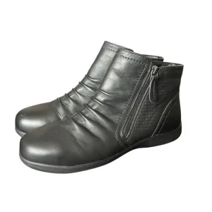 ROCKPORT WORKS *WIDE WIDTH* DAISEY WORK BLACK WOMEN’S STEEL TOE LEATHER SIZE 9W