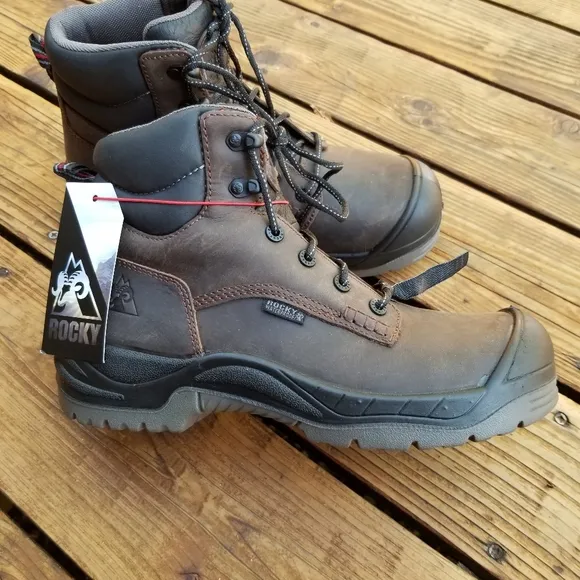 Rocky 6&quot; Composite Waterproof Work Boot 8 1/2 Wide