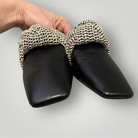 RODO Mules Black Sz 38 Made in Italy