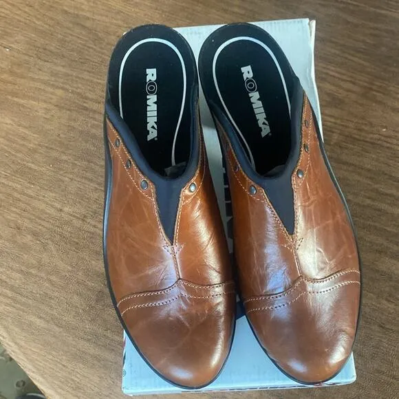 Romika Brandy Mokkasetta 271 Leather Mule Clogs