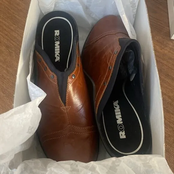 Romika Brandy Mokkasetta 271 Leather Mule Clogs