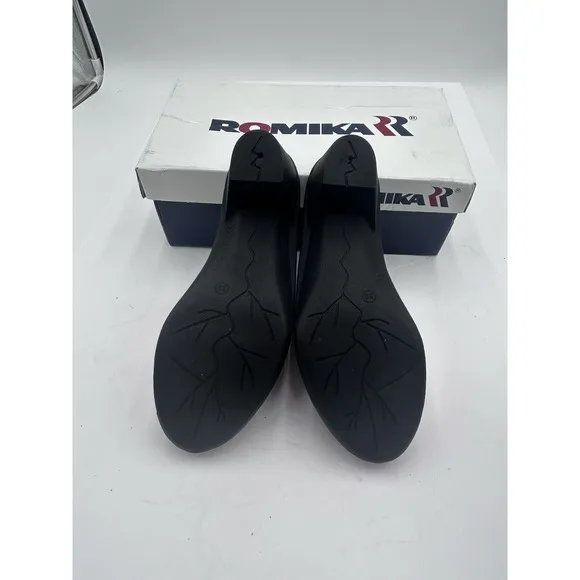 Romika Mokassetta 271 Leather Clogs Mules Brandy Size 39 8-8.5 New