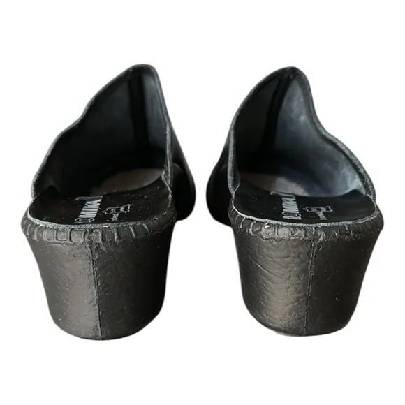 ROMIKA Mokasso 304 Black Leather Comfort Slip On Clogs Size 8-8.5 NWOT in Box