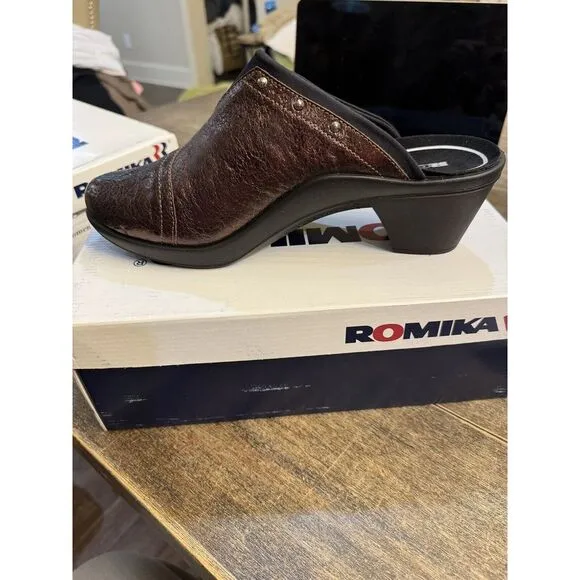 Romika Women's Mokassetta 271 Mule Bronze Size EU‎ 41 US 9.5
