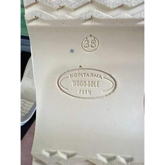 Rosa Mosa White Donau Clogs, size 38/ 8M
