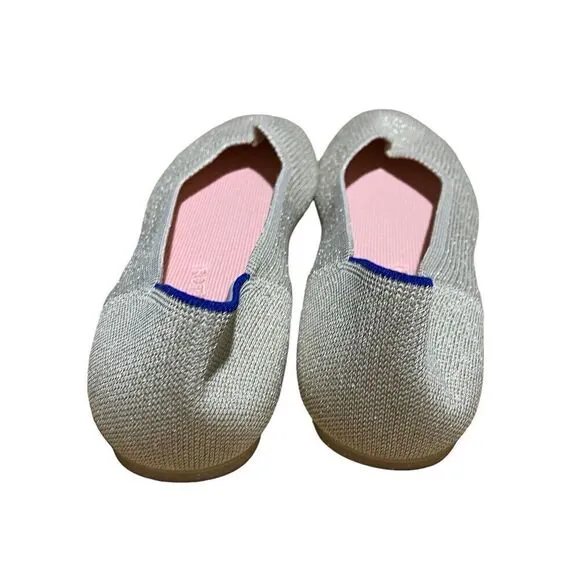 Rothy's The Flat Light Gold Metallic Women’s Size 11.5 Round Toe Casual
