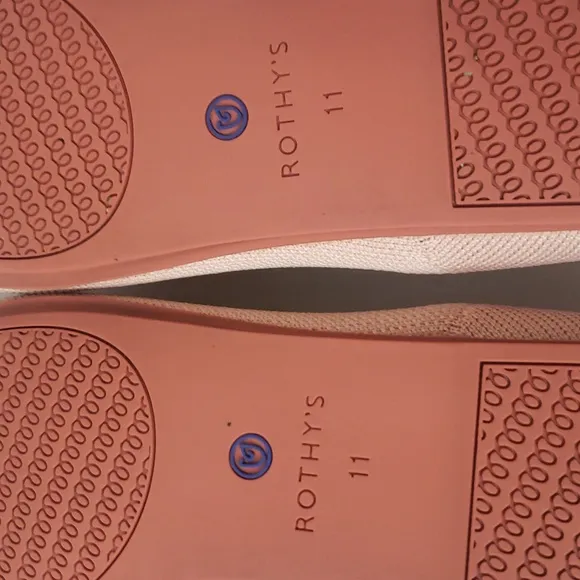 Rothy's The Flat Light Pink Solid Shoe Slip In Round Toe Ballet Flat