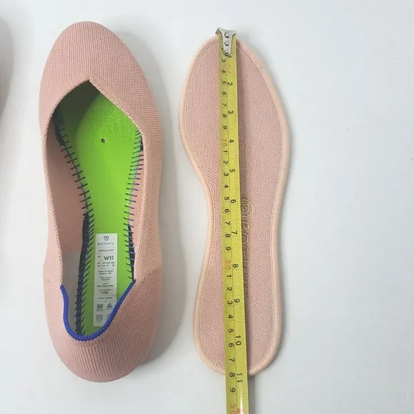 Rothy's The Flat Light Pink Solid Shoe Slip In Round Toe Ballet Flat