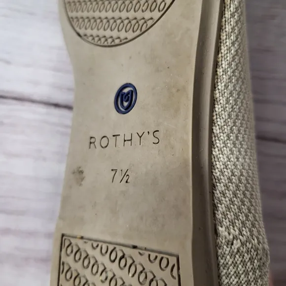 Rothy’s The Loafer Linen Double Stitch Women’s Size‎ 7.5