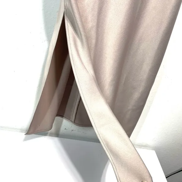 SACHIN   BABI BHLDN cali satin cowl neck sleeveless midi slip dress 4 P659