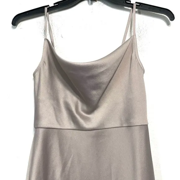 SACHIN   BABI BHLDN cali satin cowl neck sleeveless midi slip dress 4 P659