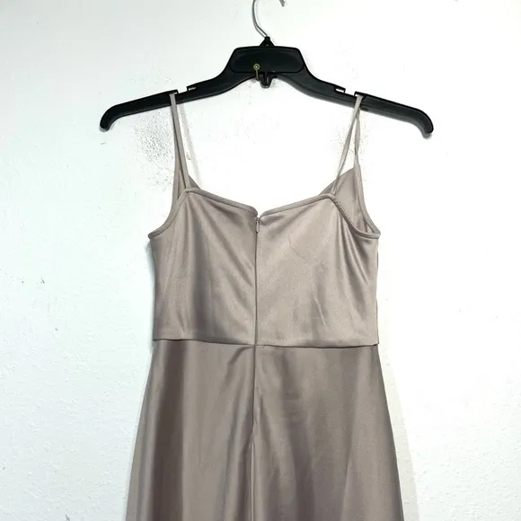 SACHIN   BABI BHLDN cali satin cowl neck sleeveless midi slip dress 4 P659