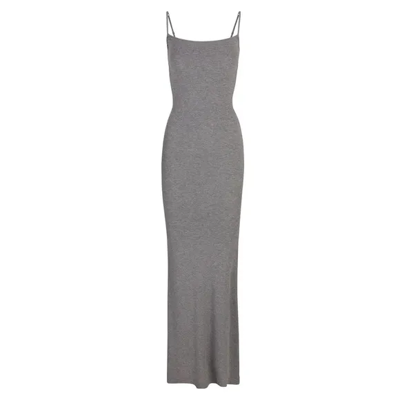 SALE HP rare skims heather grey soft lounge long slip dress