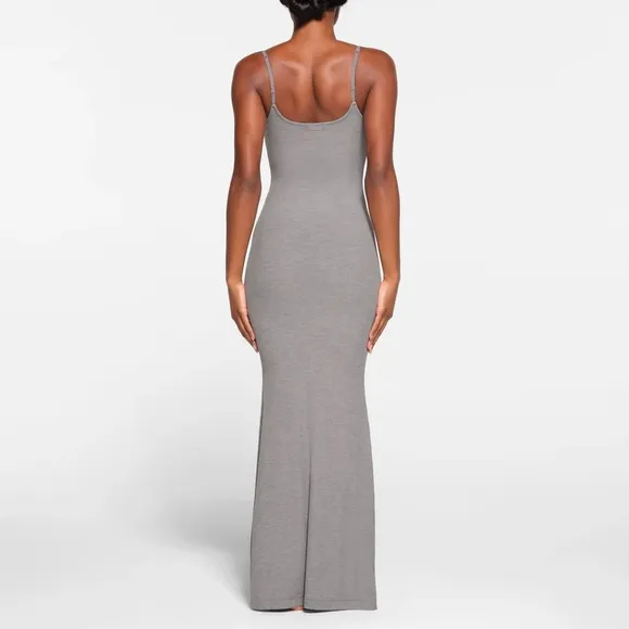 SALE HP rare skims heather grey soft lounge long slip dress