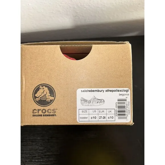Salehe Bembury X Crocs The Pollex Clog Toddler 209351-6WN Begonia US C10 NIB NEW