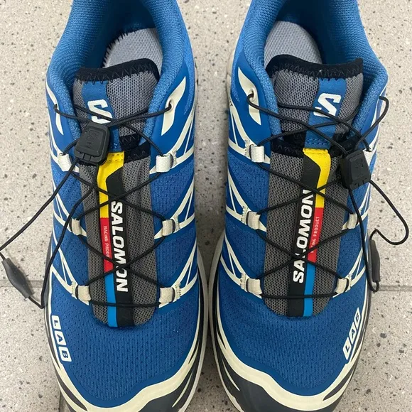 Salomon Men's 8.5/ Women’s 9.5 Blue Trail Running Shoes New