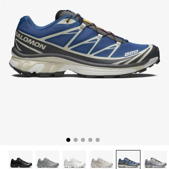 Salomon Men's 8.5/ Women’s 9.5 Blue Trail Running Shoes New